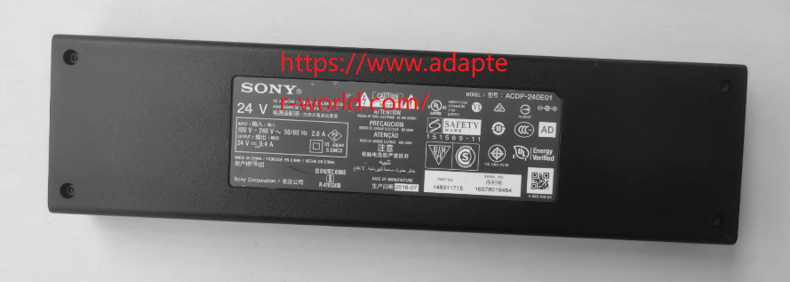 original Sony ACDP-240E01 24V DC 9.4A ACDP-240E02 Charger/Adapter